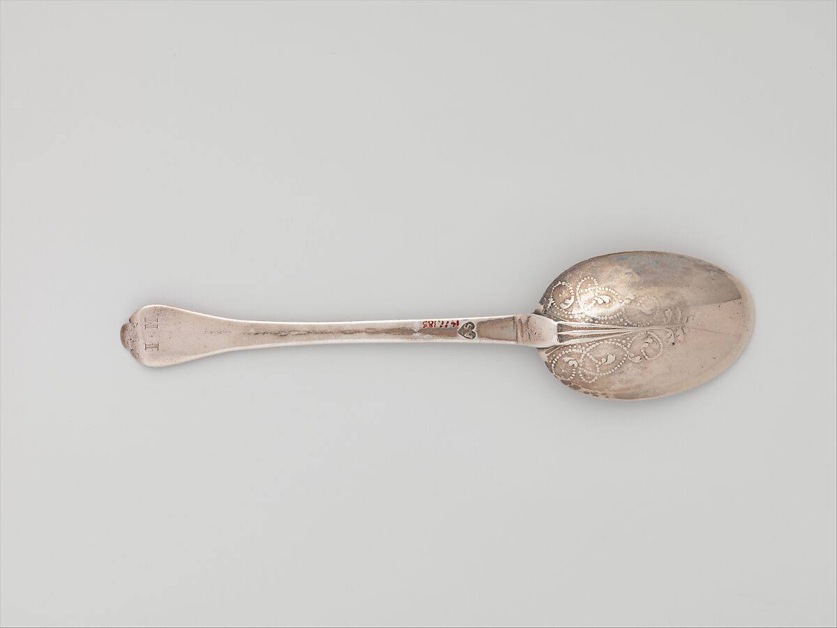 Spoon, Samuel Vernon (1683–1737), Silver, American 