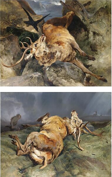 Dying Stag, Sir Edwin Henry Landseer (British, London 1802–1873 London), Oil on canvas
