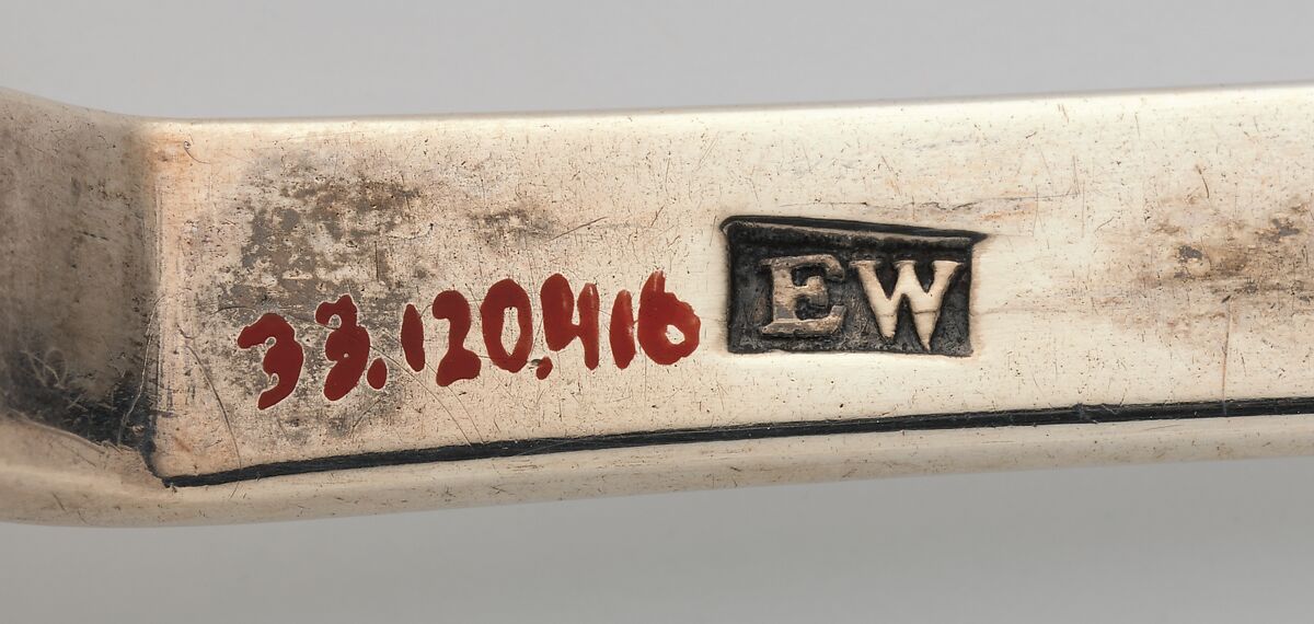Spoon, Edward Webb (ca. 1666–1718), Silver, American