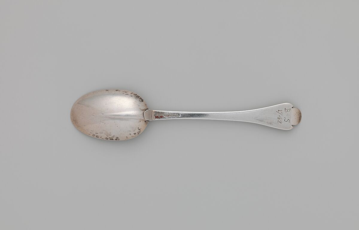 Spoon, Jonathan Clarke (1705–1770), Silver, American