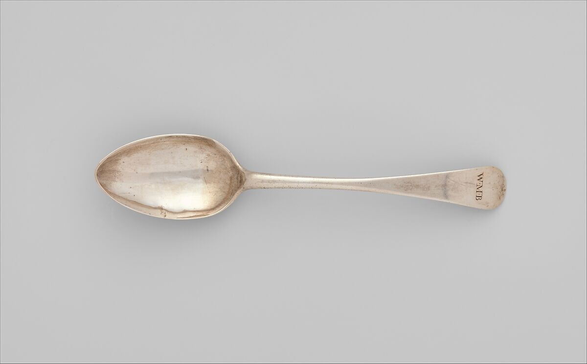 Spoon, John Letelier Sr. (ca. 1740–1798), Silver, American