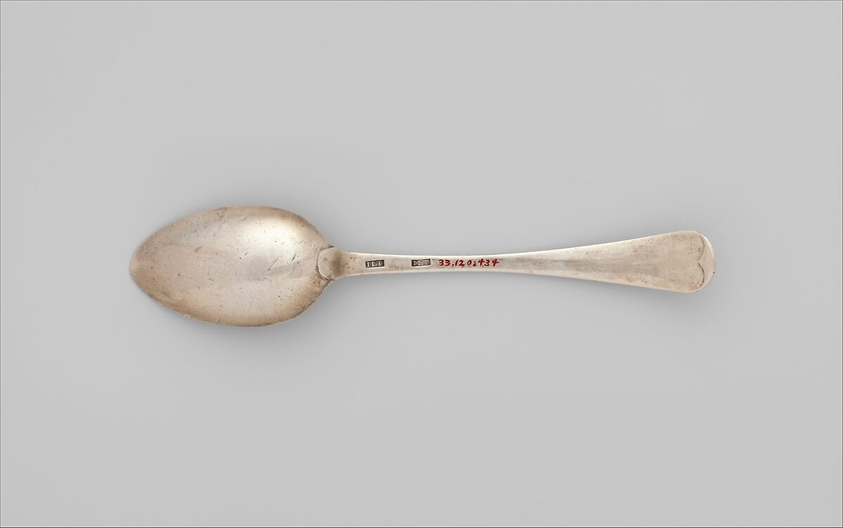 Spoon, John Letelier Sr. (ca. 1740–1798), Silver, American