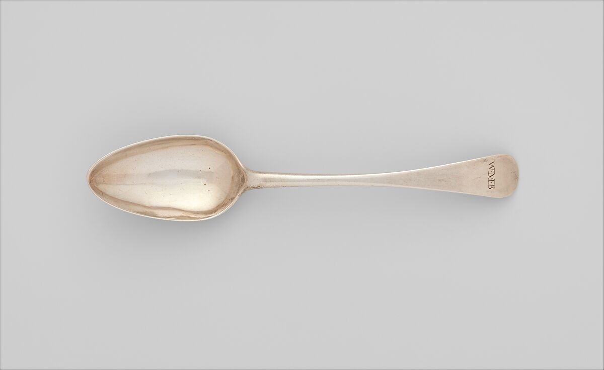 Spoon, John Letelier Sr. (ca. 1740–1798), Silver, American