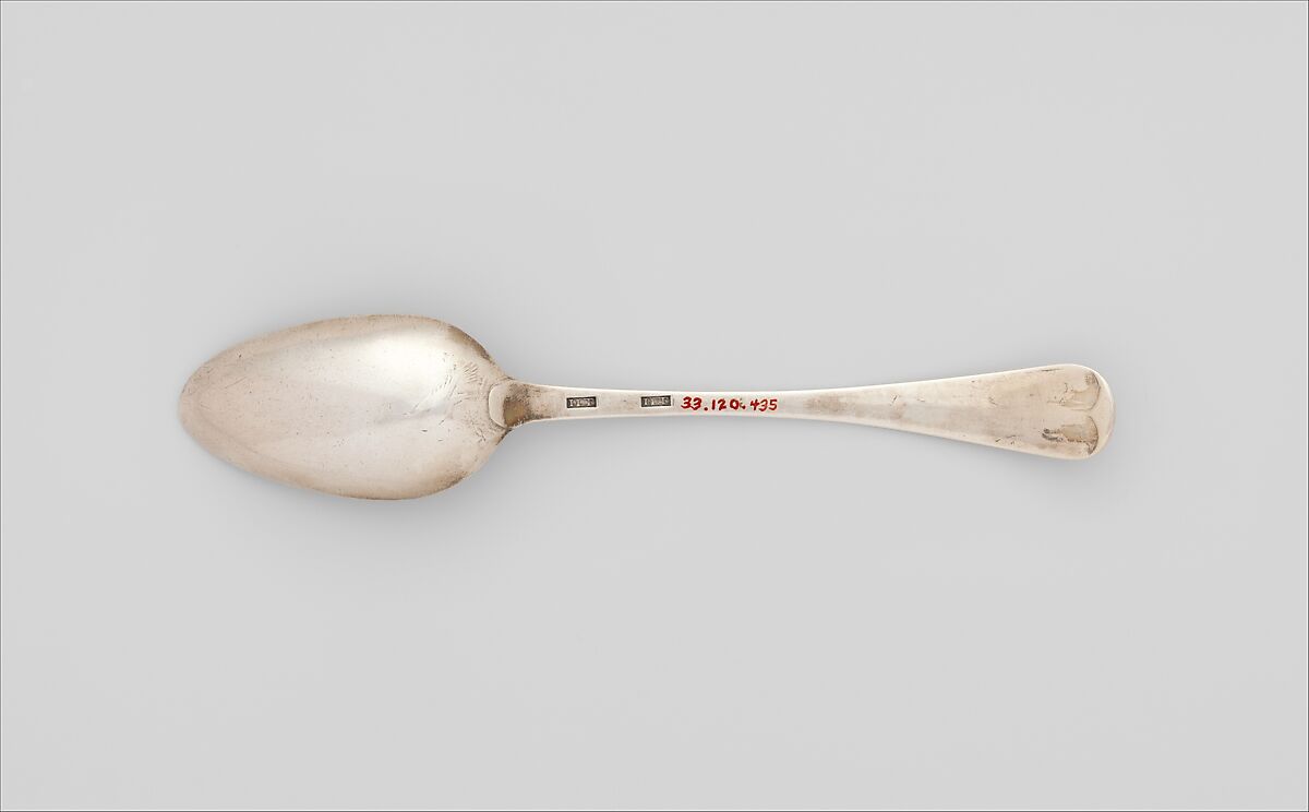 Spoon, John Letelier Sr. (ca. 1740–1798), Silver, American