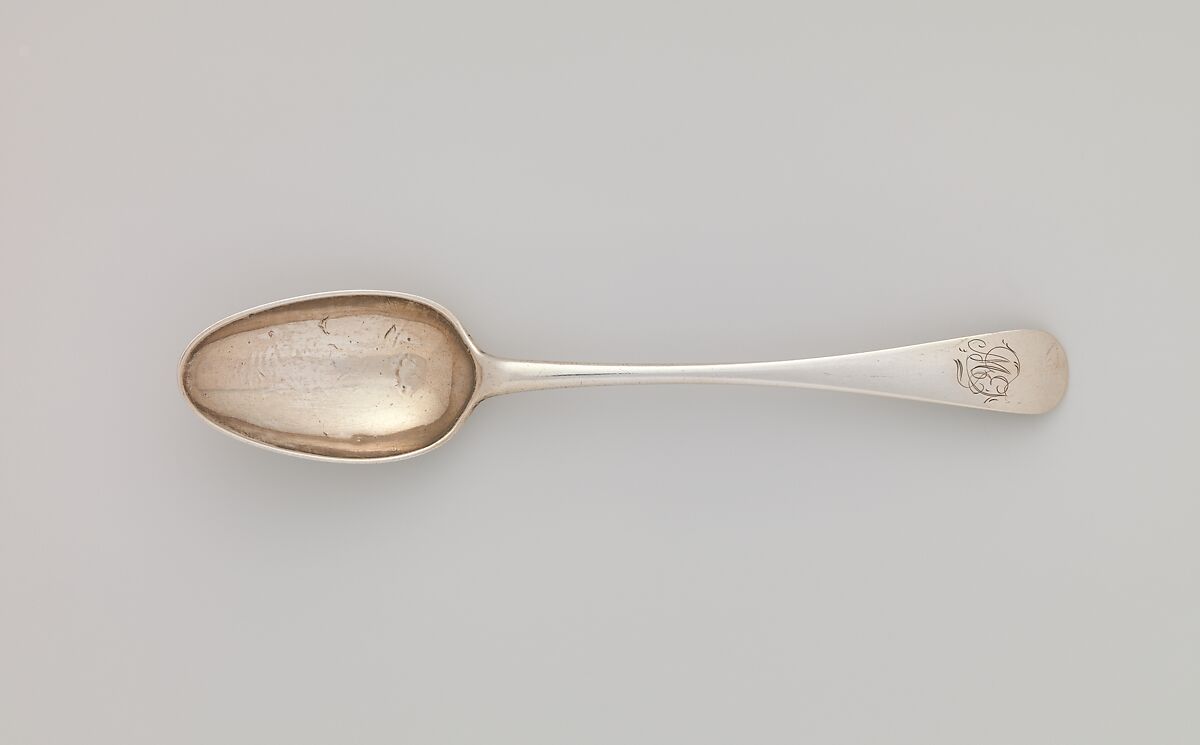 Spoon, Joseph Moulton (1724–1795), Silver, American