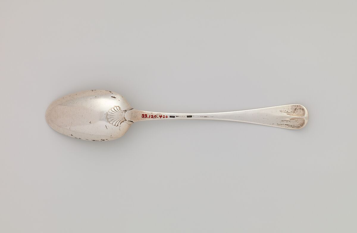 Spoon, Joseph Moulton (1724–1795), Silver, American