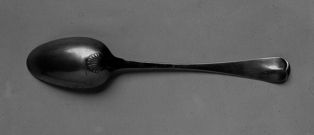 Spoon, Joseph Moulton (1724–1795), Silver, American 