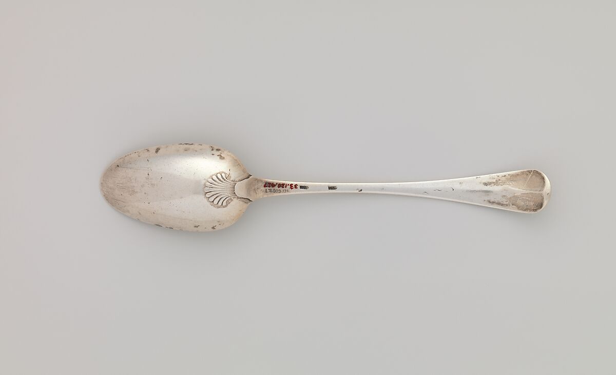 Spoon, Joseph Moulton (1724–1795), Silver, American