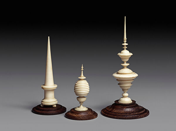 Three Turned-Ivory Pieces