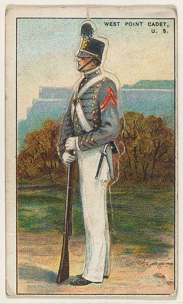U.S. Army West Point Cadet, from the "Military Series" (T81a), issued by Recruit Little Cigars, Issued by Recruit Little Cigars, Commercial color lithograph