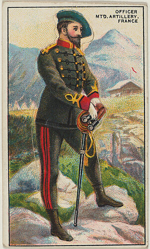 French Officer Mtd Artillery, from the 