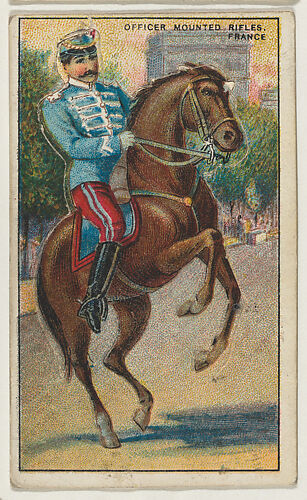 French Officer Mounted Rifles, from the 