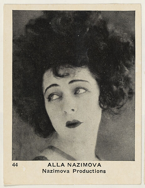 prettiest cigarettes Issued by Schinasi Brothers Tobacco Company - Alla Nazimova, Nazimova  Productions, from the 