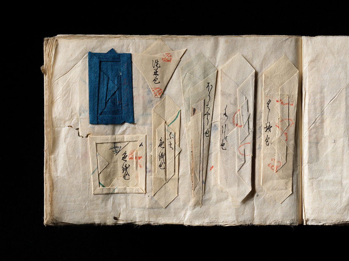 Models of Paper Folding (Origata tehon), Japanese paper, ink, Japan