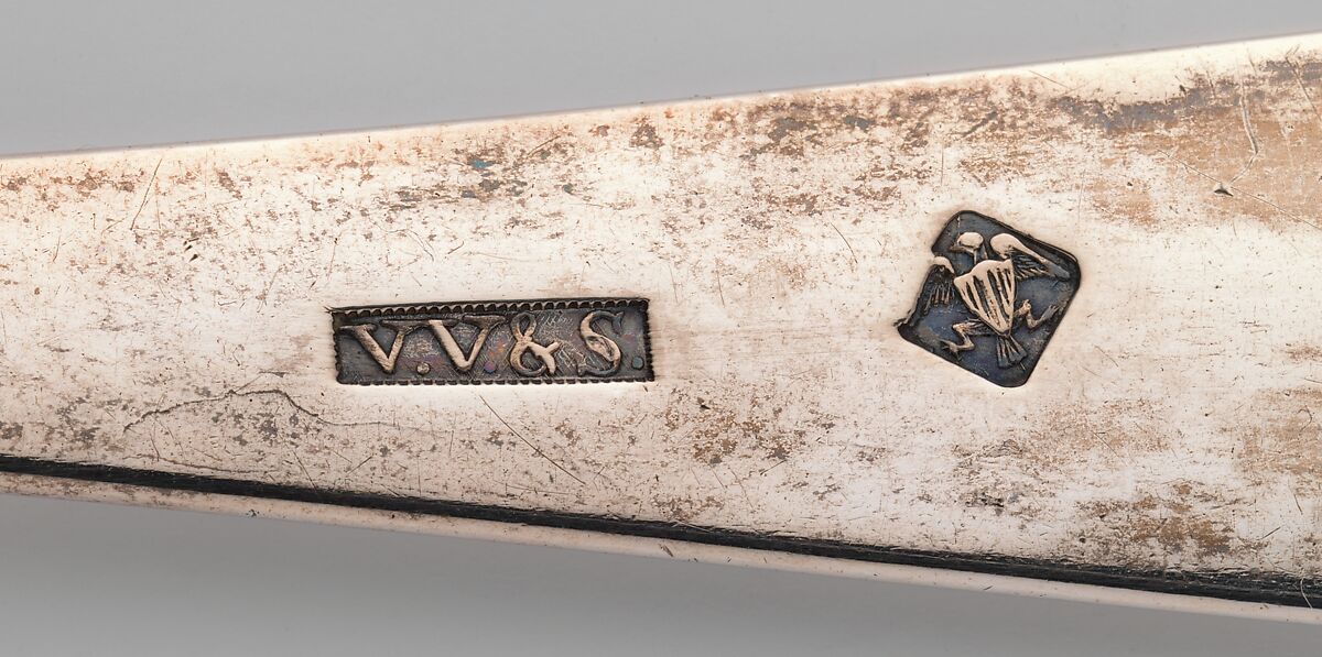 Spoon, Probably Van Voorhis &amp; Schanck (active ca. 1791–93), Silver, American