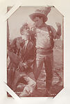 Joe Rickson Western Ranger captures his man from Western Stars or Scenes Exhibit Cards series (W412), Exhibit Supply Company  American, Commercial color photolithograph