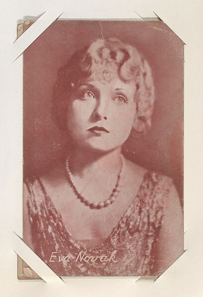 Eva Novak from Movie Stars Exhibit Cards series (W401), Commercial color photolithograph 