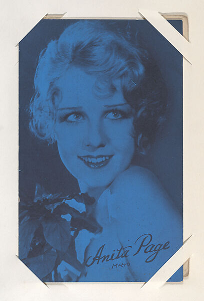 Anita Page from Movie Stars Exhibit Cards series (W401), Commercial color photolithograph 