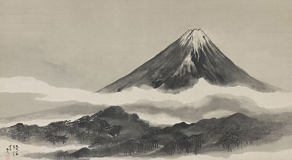 Mt. Fuji, Tani Bunchō (Japanese, 1763–1840), Hanging scroll; ink on paper, Japan 