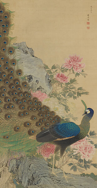 Japanese Painting of Peacock
