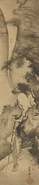 The Immortal Li Tieguai, Soga Shōhaku (Japanese, 1730–1781), Hanging scroll; ink on paper, Japan 