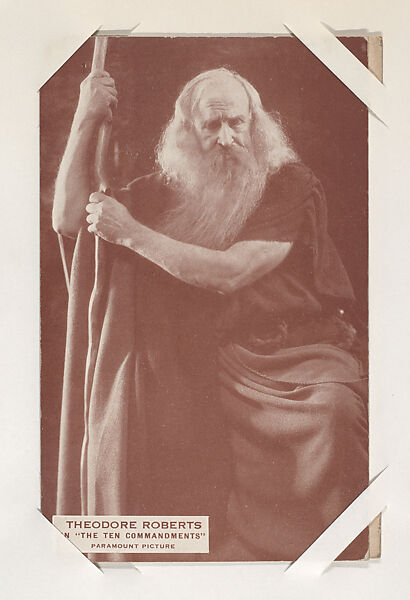 Theodore Roberts in "The Ten Commandments" from Scenes from Movies Exhibit Cards series (W404), Commercial color photolithograph 