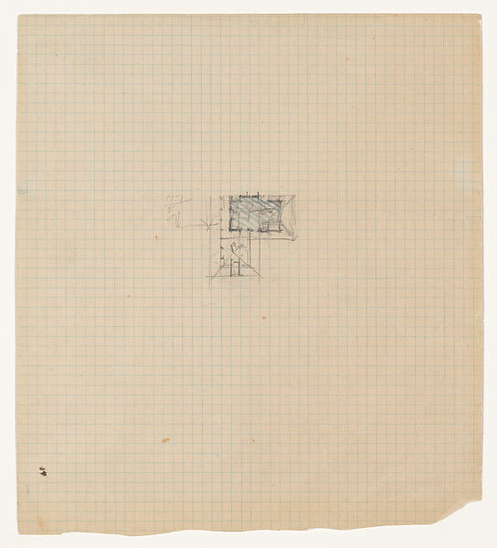 Drawing for "Concept D", Little House, Wayzata. Minnesota, Frank Lloyd Wright (American, Richland Center, Wisconsin 1867–1959 Phoenix, Arizona), Graphite and colored pencil 