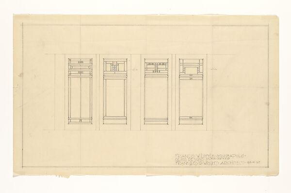 Elevations of Four Windows, Little House, Wayzata, MN