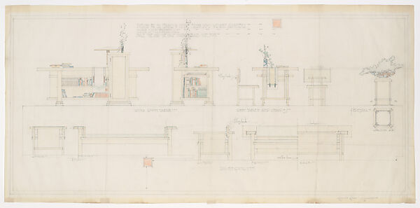 Elevation of Furnishings, Living Room,  Little House Wayzata, MN
