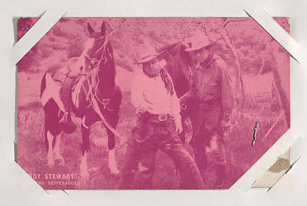 Roy Stewart from Western Stars or Scenes Exhibit Cards series (W412), Exhibit Supply Company, Commercial color photolithograph 