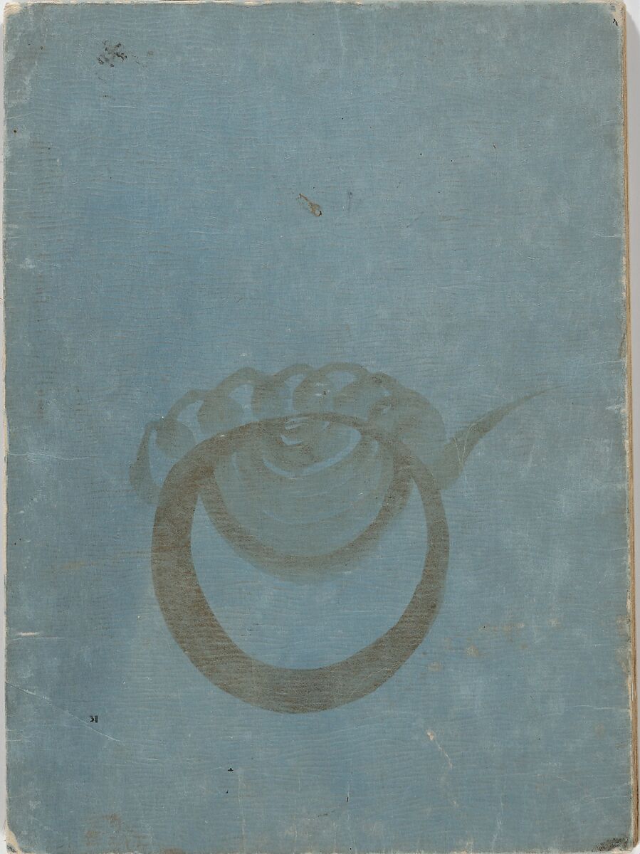 Album of the New Year (Aratama jō) 新玉帖, Tani Bunchō 谷文晁 (Japanese, 1763–1840), Woodblock printed book (orihon, accordion-style; bound); ink, color, and metallic pigments on paper, Japan