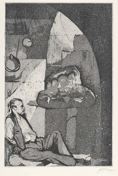 The Hard Cell, Joseph Goldyne (American, born Chicago, Illinois, 1942), Etching and aquatint 