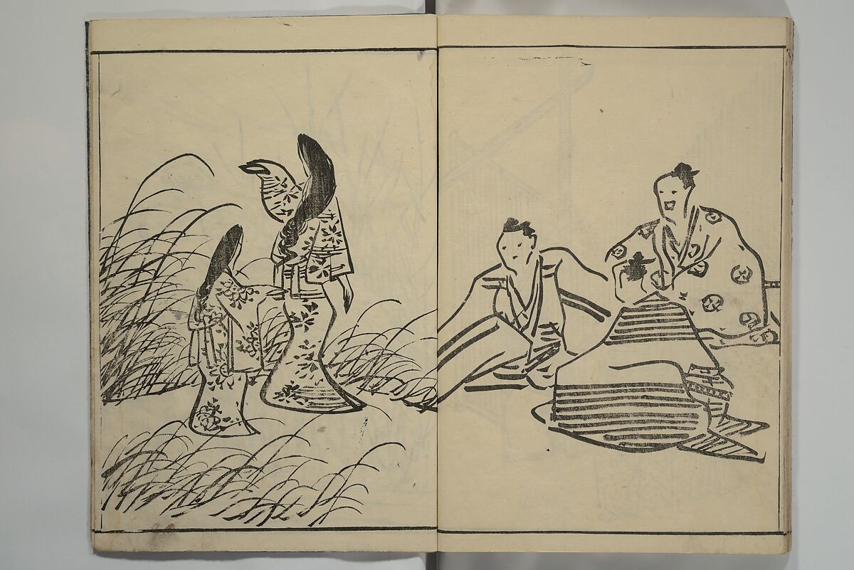 Kyūrō (Baitei) Picture Album (Kyūrō gafu) 九老画譜, Ki Baitei 紀梅亭 (Japanese, 1734–1810), Woodblock printed book; ink on paper, Japan