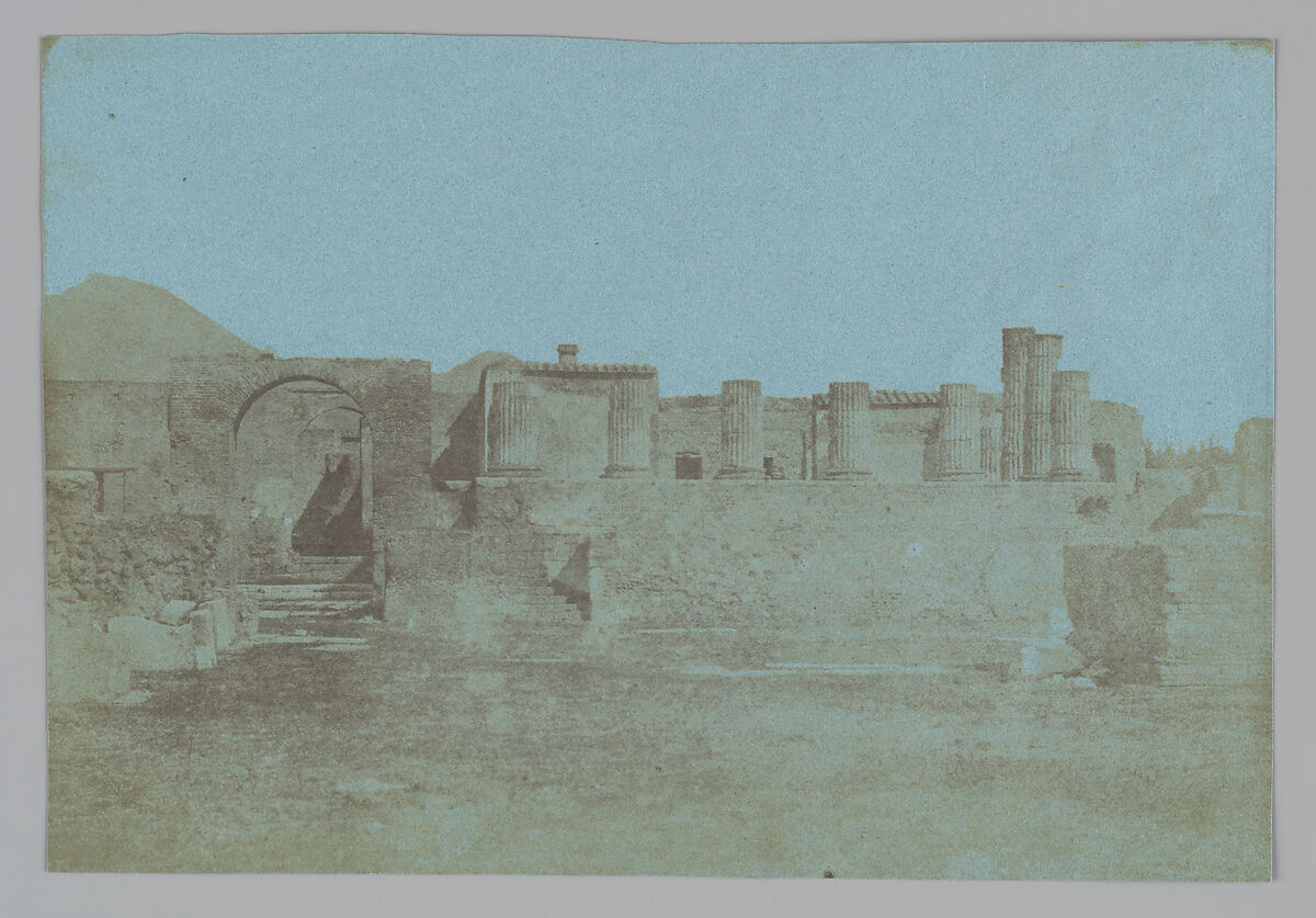 Temple of Jupiter, Pompeii, Alfred-Nicolas Normand  French, Salted paper print from paper negative