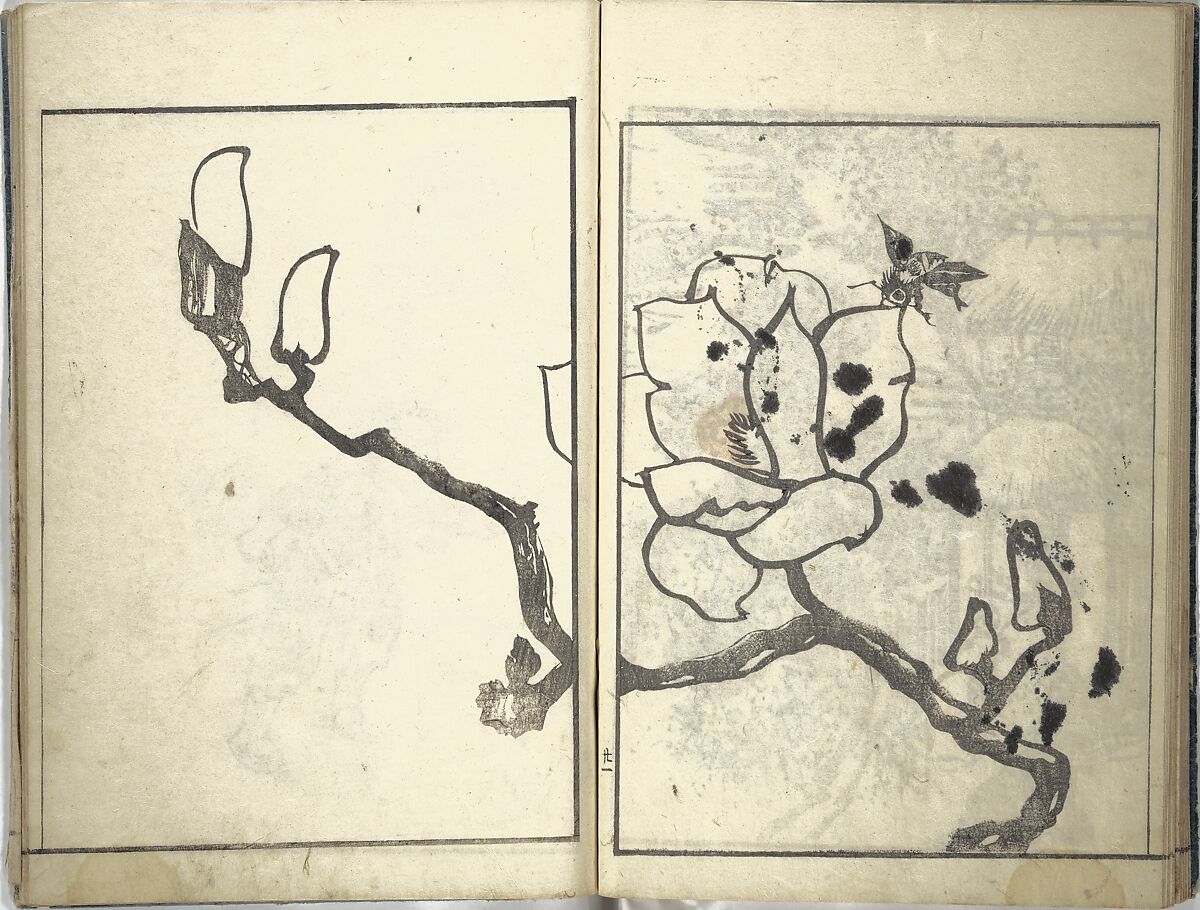 Bunpō Picture Album (Bunpō gafu) 文鳳画譜, First Series, Kawamura Bunpō 河村文鳳 (Japanese, 1779–1821), Set of three woodblock printed books; ink and color on paper, Japan