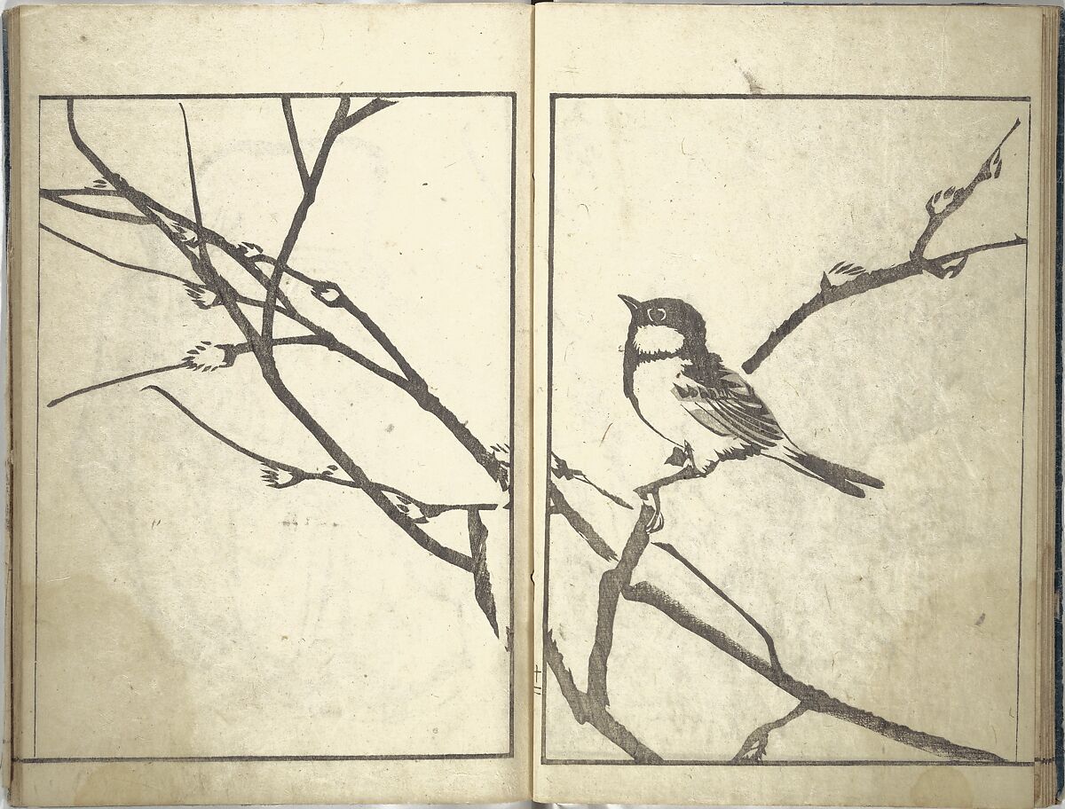 Bunpō Picture Album (Bunpō gafu) 文鳳画譜, First Series, Kawamura Bunpō 河村文鳳 (Japanese, 1779–1821), Set of three woodblock printed books; ink and color on paper, Japan