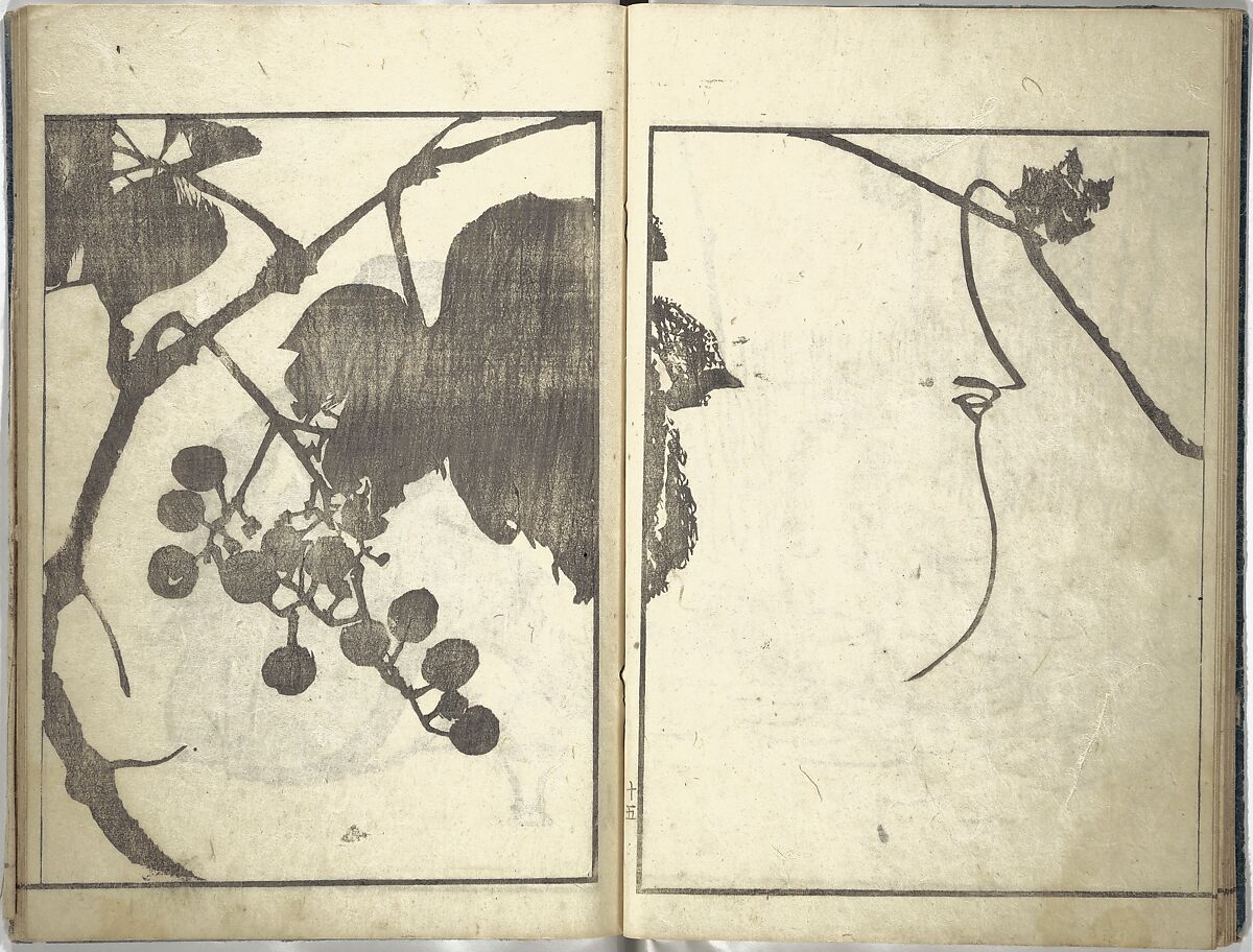 Bunpō Picture Album (Bunpō gafu) 文鳳画譜, First Series, Kawamura Bunpō 河村文鳳 (Japanese, 1779–1821), Set of three woodblock printed books; ink and color on paper, Japan