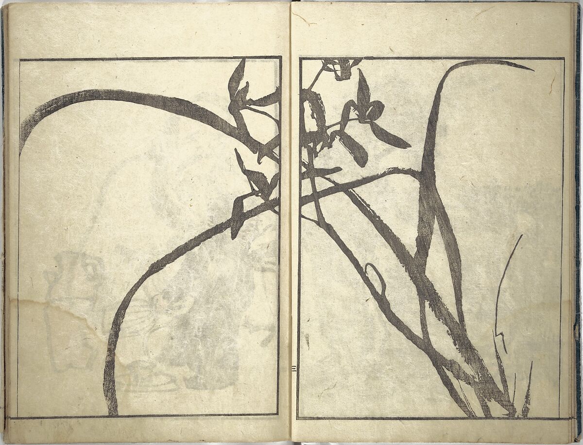 Bunpō Picture Album (Bunpō gafu) 文鳳画譜, First Series, Kawamura Bunpō 河村文鳳 (Japanese, 1779–1821), Set of three woodblock printed books; ink and color on paper, Japan
