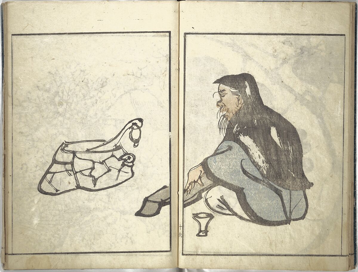 Bunpō Picture Album (Bunpō gafu) 文鳳画譜, First Series, Kawamura Bunpō 河村文鳳 (Japanese, 1779–1821), Set of three woodblock printed books; ink and color on paper, Japan