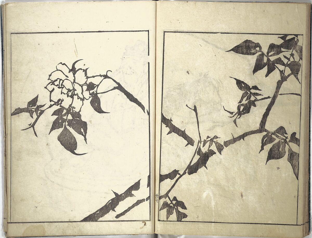 Bunpō Picture Album (Bunpō gafu) 文鳳画譜, First Series, Kawamura Bunpō 河村文鳳 (Japanese, 1779–1821), Set of three woodblock printed books; ink and color on paper, Japan