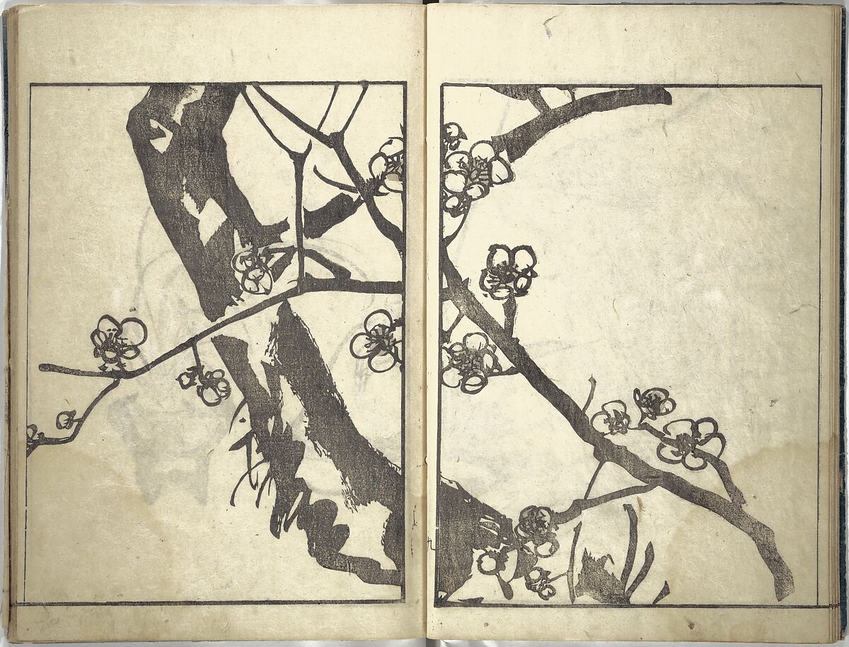 Bunpō Picture Album (Bunpō gafu) 文鳳画譜, First Series, Kawamura Bunpō 河村文鳳 (Japanese, 1779–1821), Set of three woodblock printed books; ink and color on paper, Japan