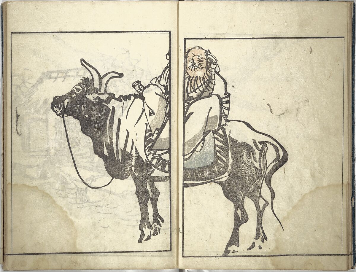 Bunpō Picture Album (Bunpō gafu) 文鳳画譜, First Series, Kawamura Bunpō 河村文鳳 (Japanese, 1779–1821), Set of three woodblock printed books; ink and color on paper, Japan