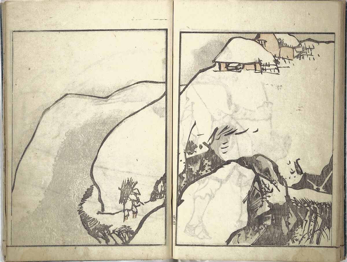 Bunpō Picture Album (Bunpō gafu) 文鳳画譜, First Series, Kawamura Bunpō 河村文鳳 (Japanese, 1779–1821), Set of three woodblock printed books; ink and color on paper, Japan