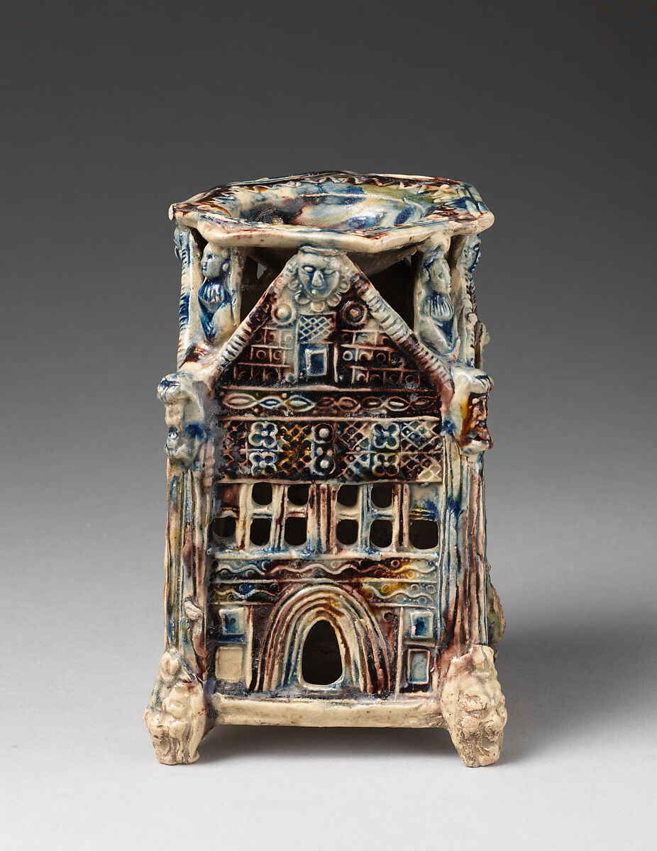 Salt, Lead-glazed earthenware, French, Saintonge