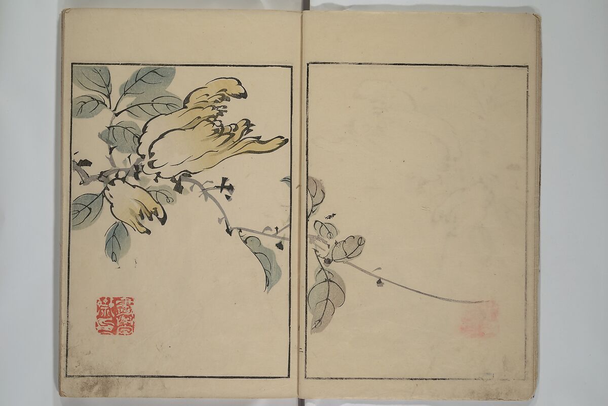 Shazanrō (Bunchō) Picture Book (Shazanrō ehon 寫山樓畫本), Tani Bunchō 谷文晁 (Japanese, 1763–1840), Woodblock-printed book; ink and color on paper, Japan