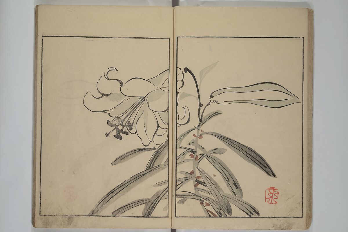 Shazanrō (Bunchō) Picture Book (Shazanrō ehon 寫山樓畫本), Tani Bunchō 谷文晁 (Japanese, 1763–1840), Woodblock-printed book; ink and color on paper, Japan
