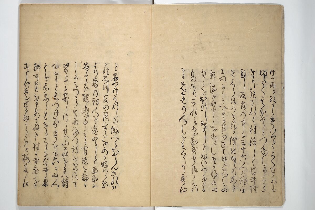 The Thirty-six Immortals of Haikai Verse (Haikai sanjūrokkasen) 俳諧三十六歌僊, Yosa Buson 与謝蕪村 (Japanese, 1716–1783), Woodblock printed book; ink with hand-coloring on paper, Japan