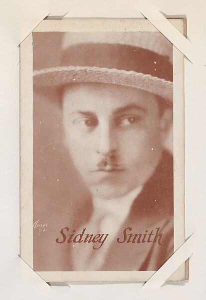 Sidney Smith from Movie Stars Exhibit Cards series (W401), Commercial color photolithograph 