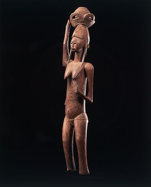 Female Vessel Bearer, Wood, Bamana peoples 
