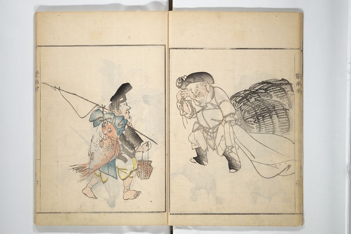 Sōnan (Chinnen) Picture Album (Sōnan gafu) 楚南画譜, Onishi Chinnen 大西椿年 (Japanese, 1792–1851), Woodblock printed book; ink and color on paper, Japan
